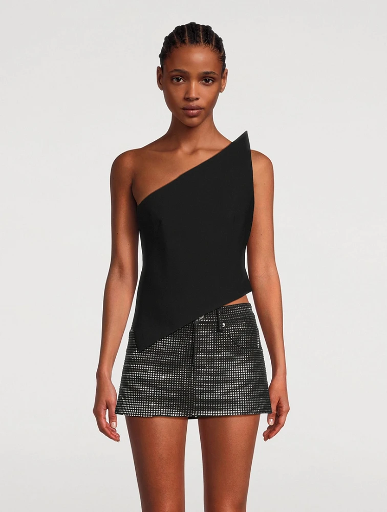 Asymmetric Wool Top