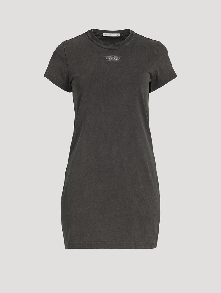 Blade-Logo Shrunken T-Shirt Dress