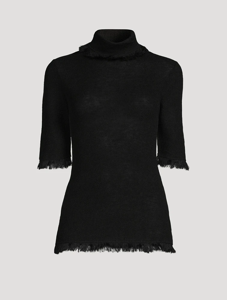 Jaxa Wool Mohair Turtleneck Sweater
