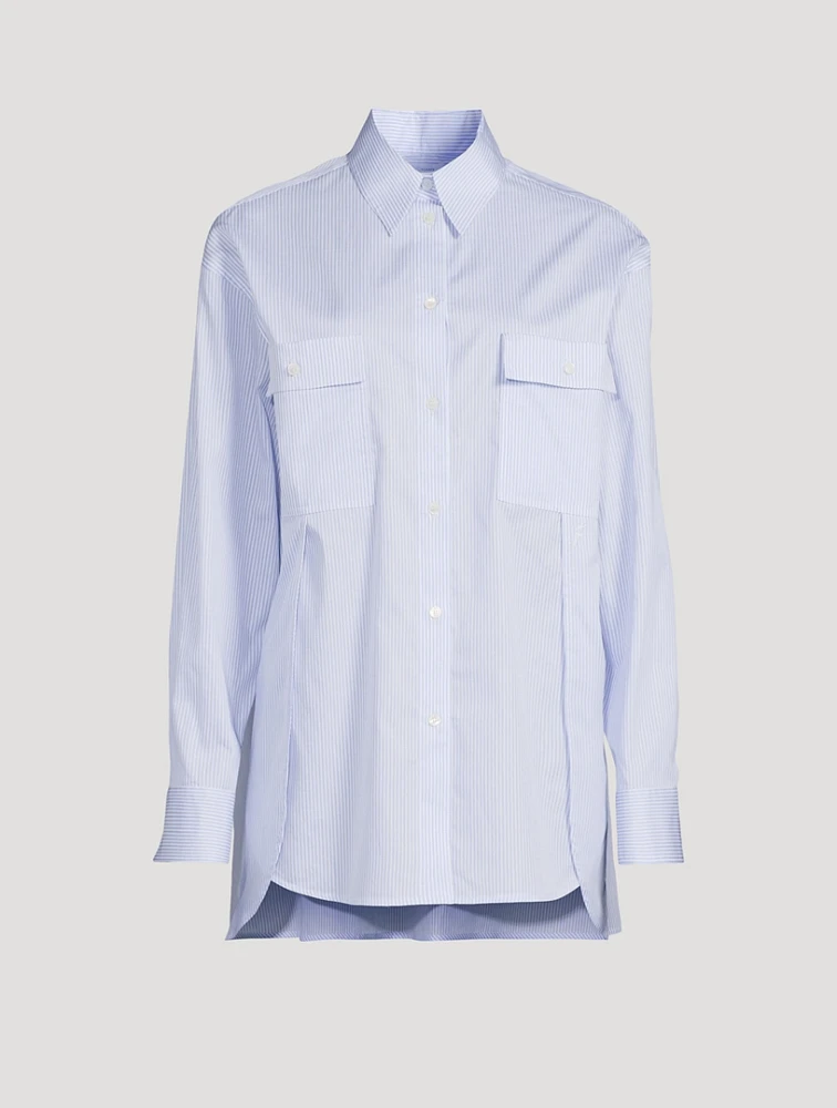 Cotton Shirt Stripe Print
