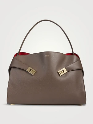 Large Hug Bicolour Leather Satchel
