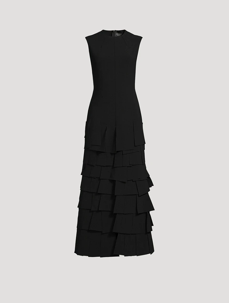 Multi Rectangle Crêpe Maxi Dress