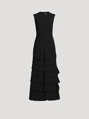 Multi Rectangle Crêpe Maxi Dress