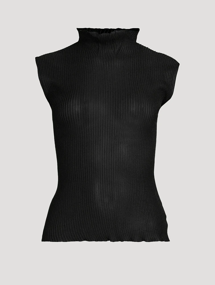 Sheer Mockneck Top