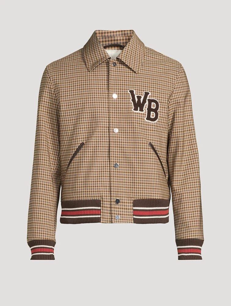 Check Homecoming Varsity Jacket