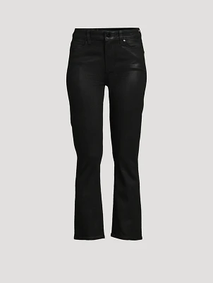 Cindy Coated Straight-Leg Jeans