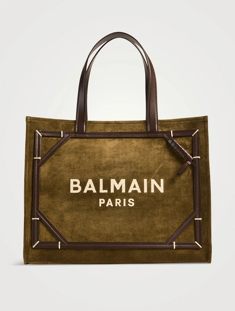 Medium B-Army Suede Tote Bag