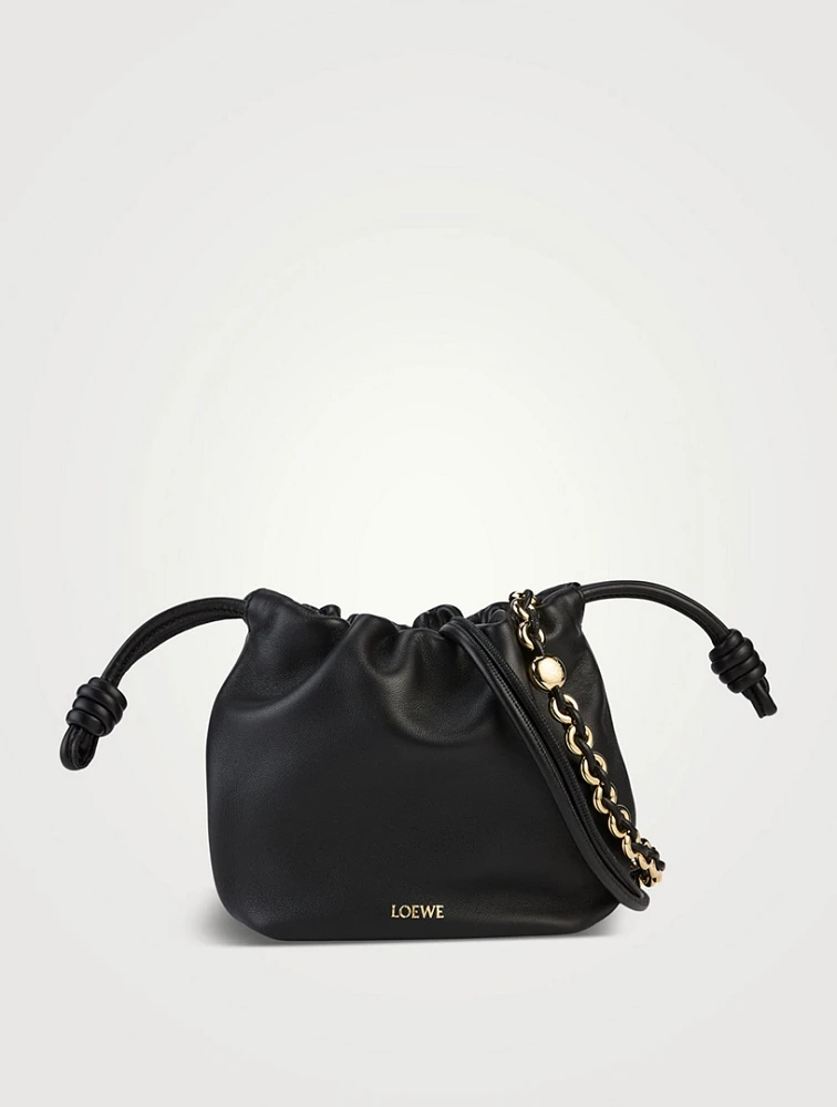 Mini Flamenco Leather Purse With Donut Chain