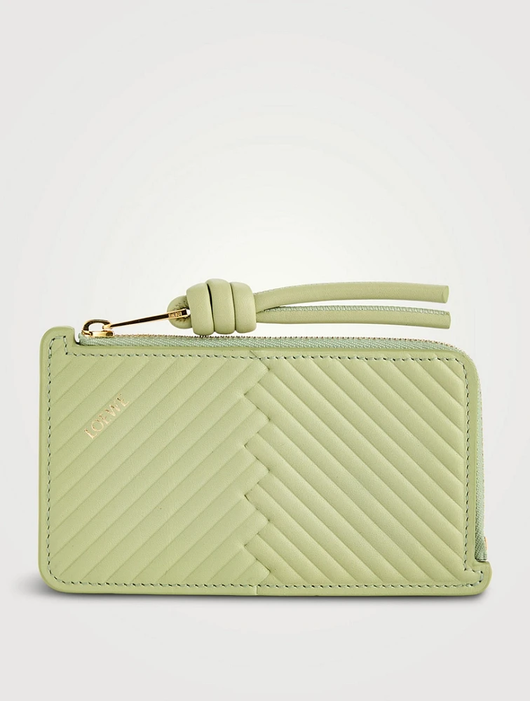 Knot Woven Leather Card Holder
