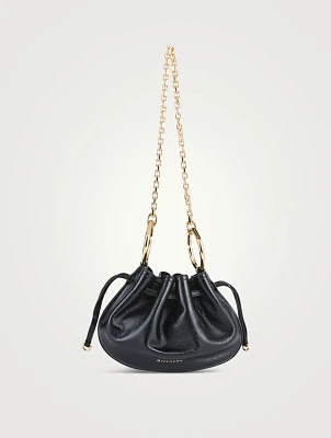 Mini Pumpkin Leather Shoulder Bag