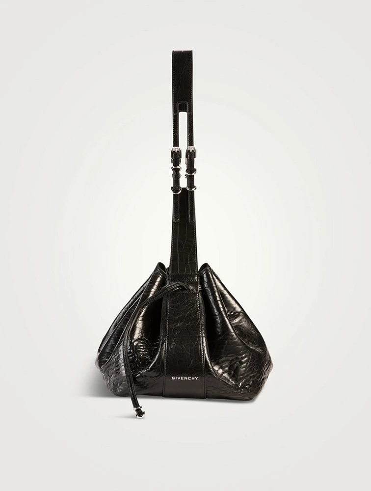 Medium Pumpkin Patent Leather Shoulder Bag