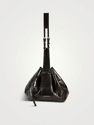 Medium Pumpkin Patent Leather Shoulder Bag
