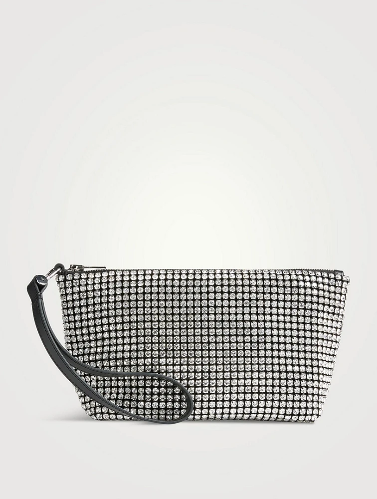 Heiress Crystal Mesh Wristlet