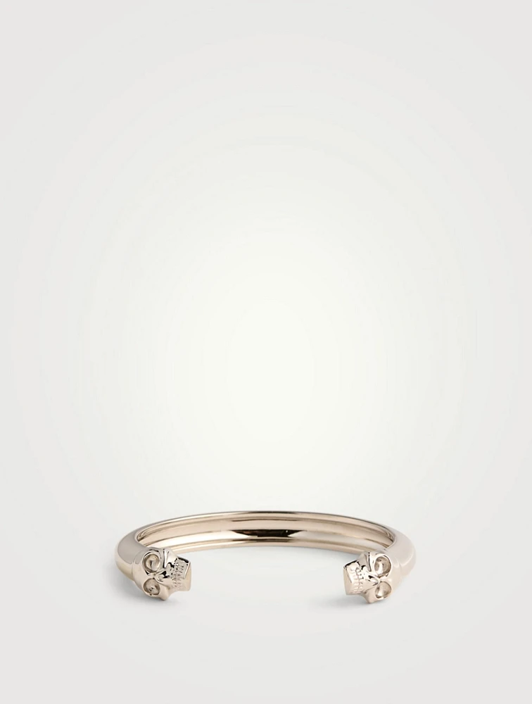 Twin Skull Bangle Bracelet