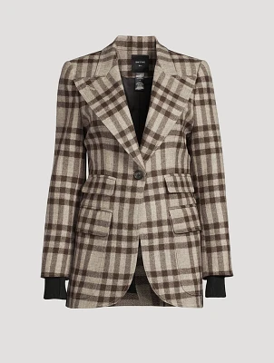 Birkin Wool Blazer With Ribbed Cuffs