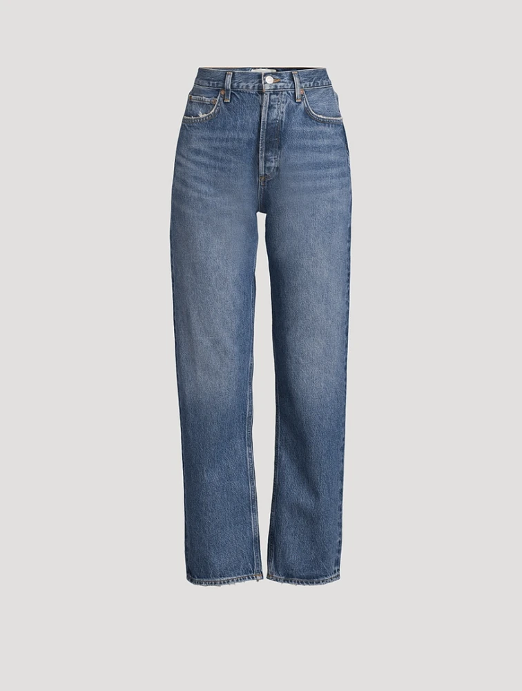 90s Pinch Waist Straight Jeans