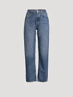 90s Pinch Waist Straight Jeans