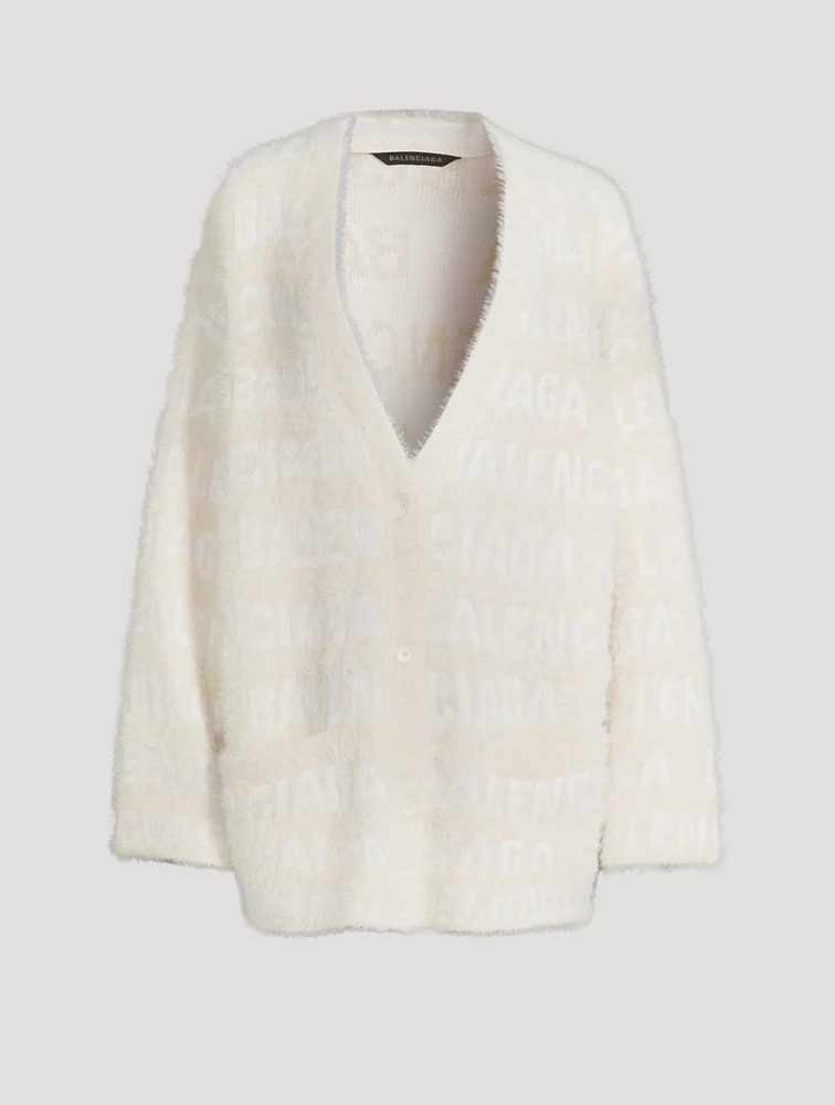 Logo Jacquard Cardigan