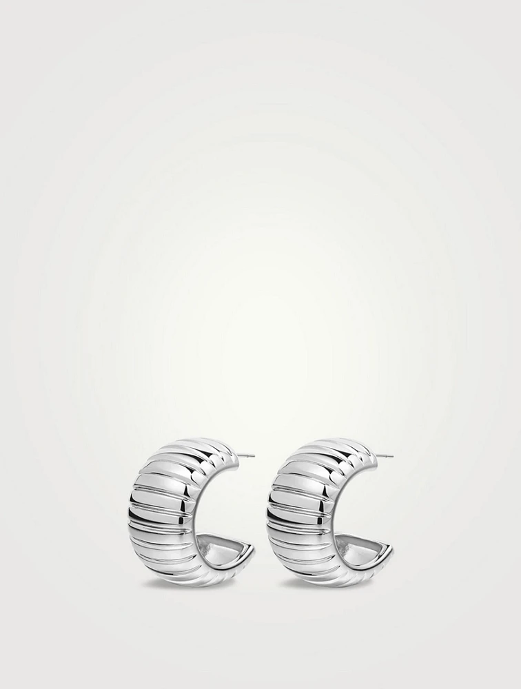 Remy Ridged Hoop Earrings
