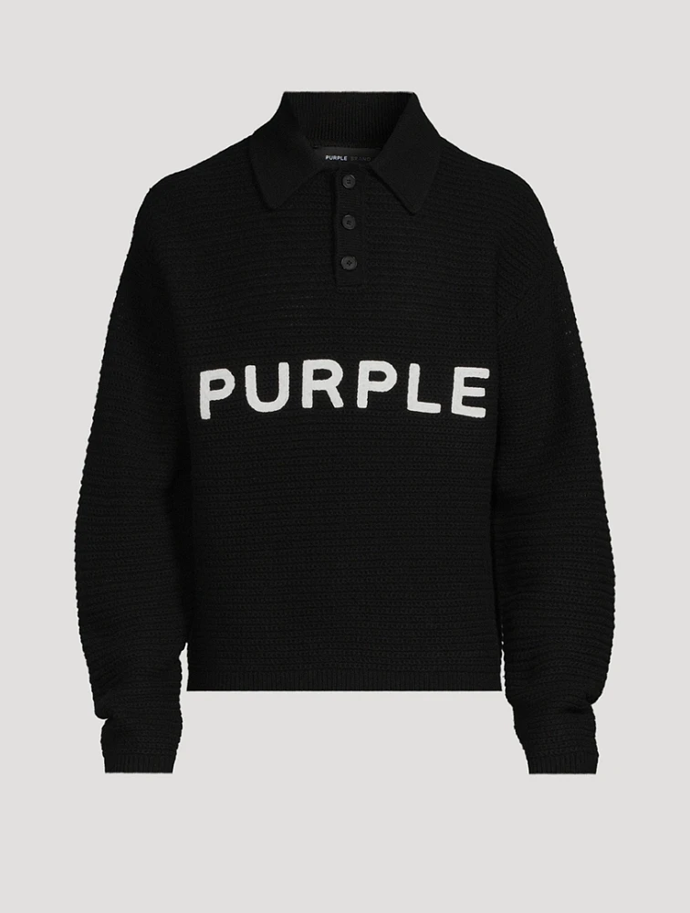 Wool Polo Sweater