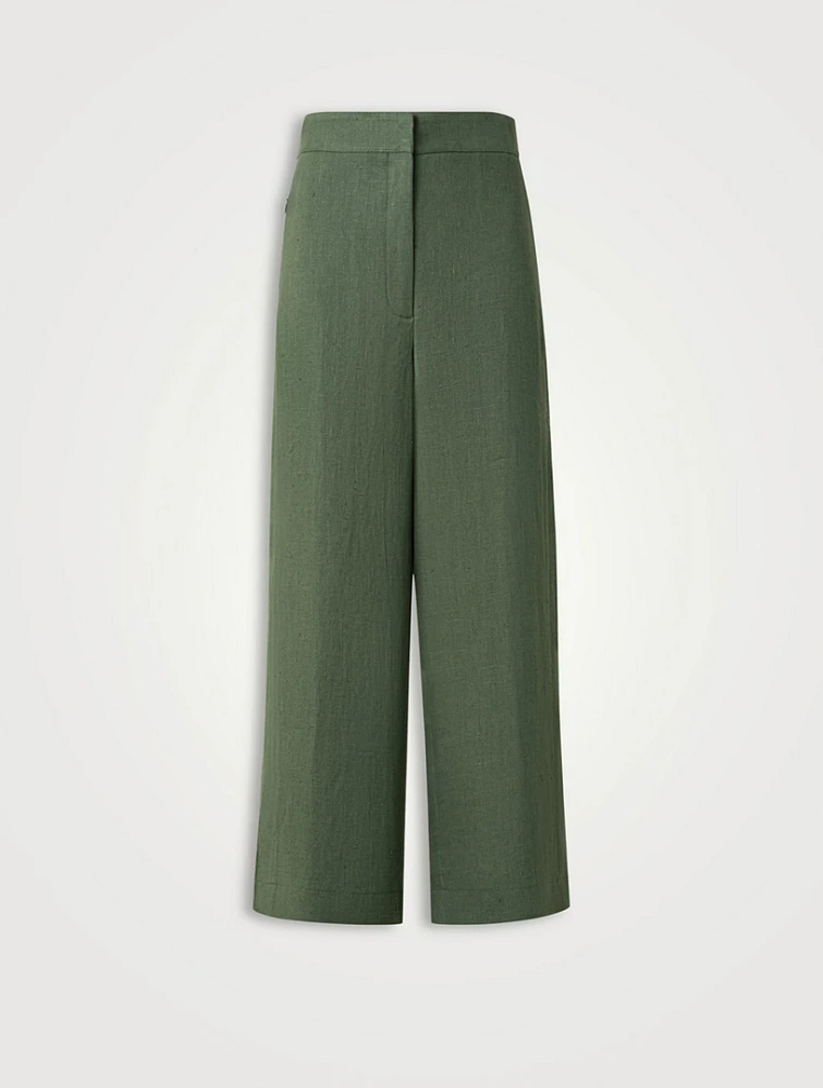 Filip Wide-Leg Linen Trousers