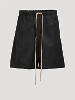 Textured Nylon Soccer Shorts