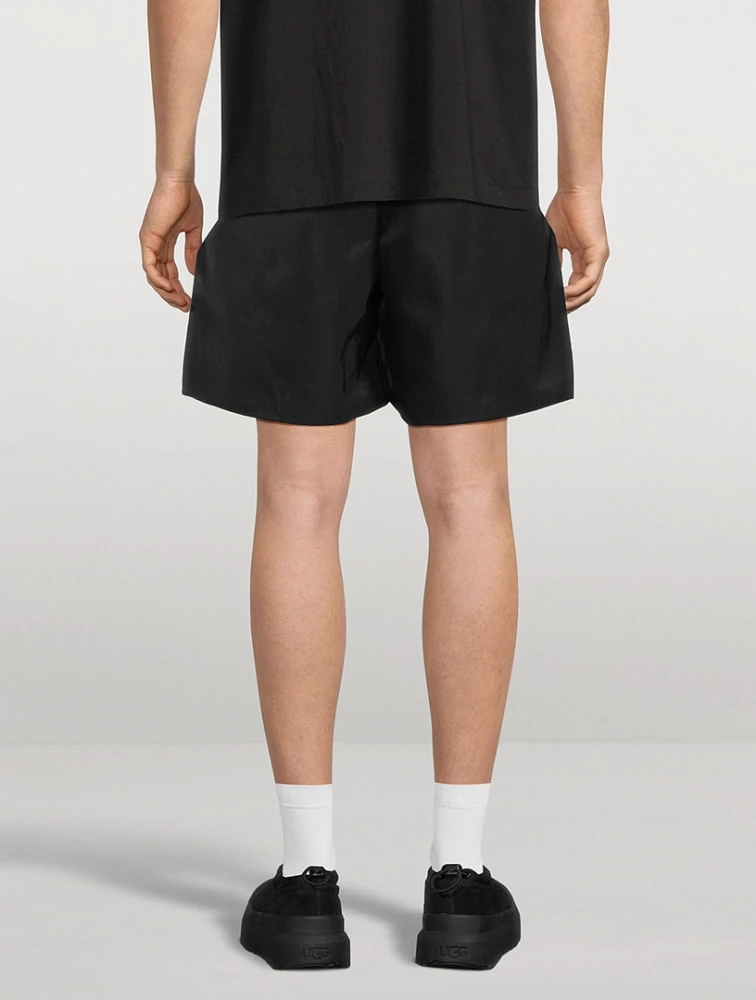 Textured Nylon Soccer Shorts