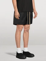 Textured Nylon Soccer Shorts