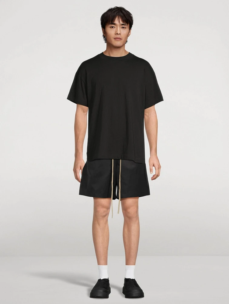 Textured Nylon Soccer Shorts