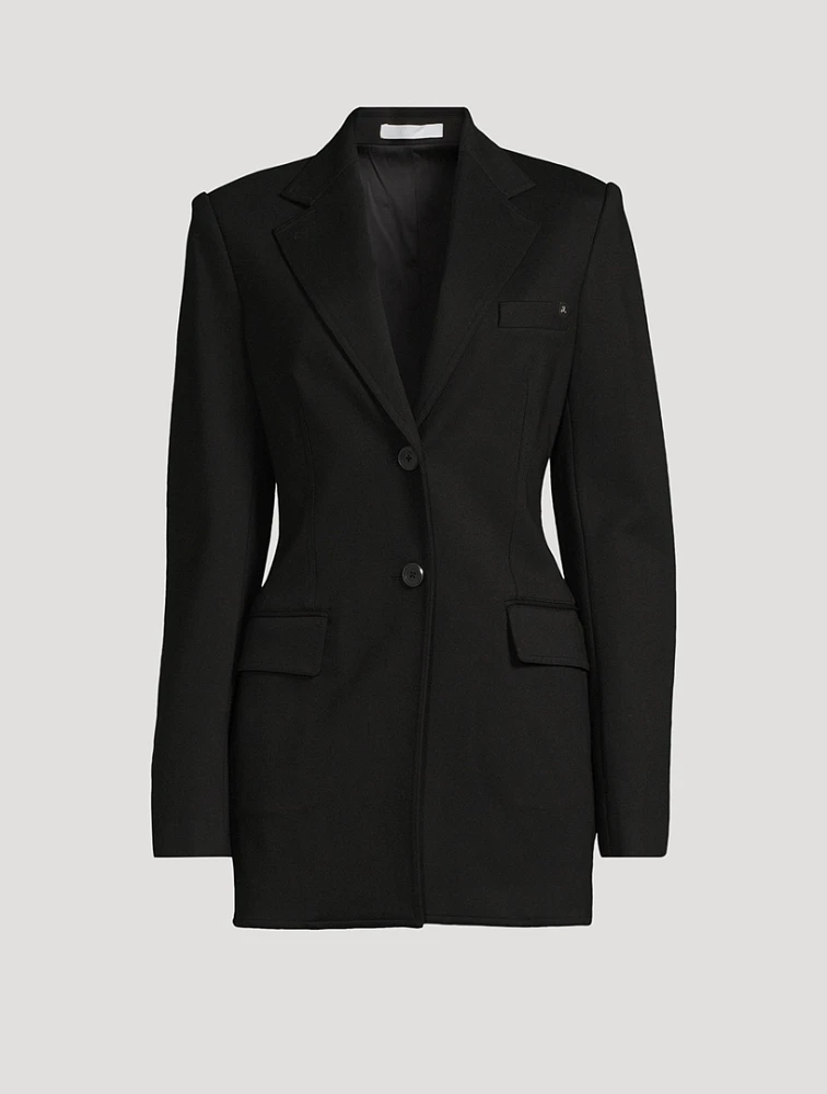 Zip-Sleeve Ponte Blazer