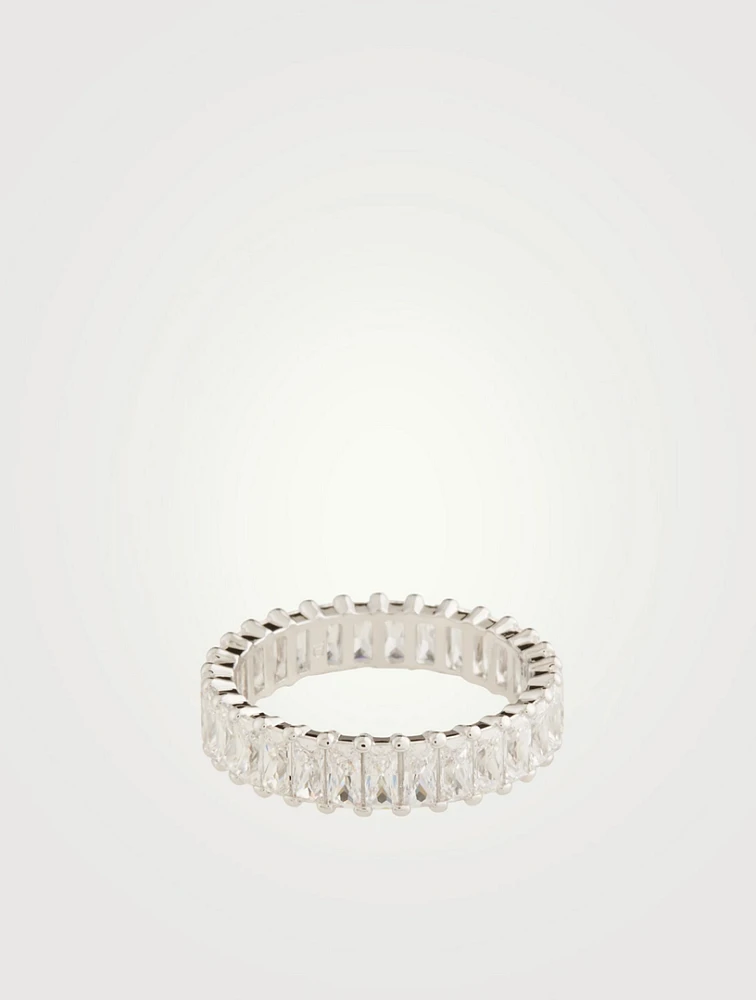 Matrix Baguette Cut Crystal Ring