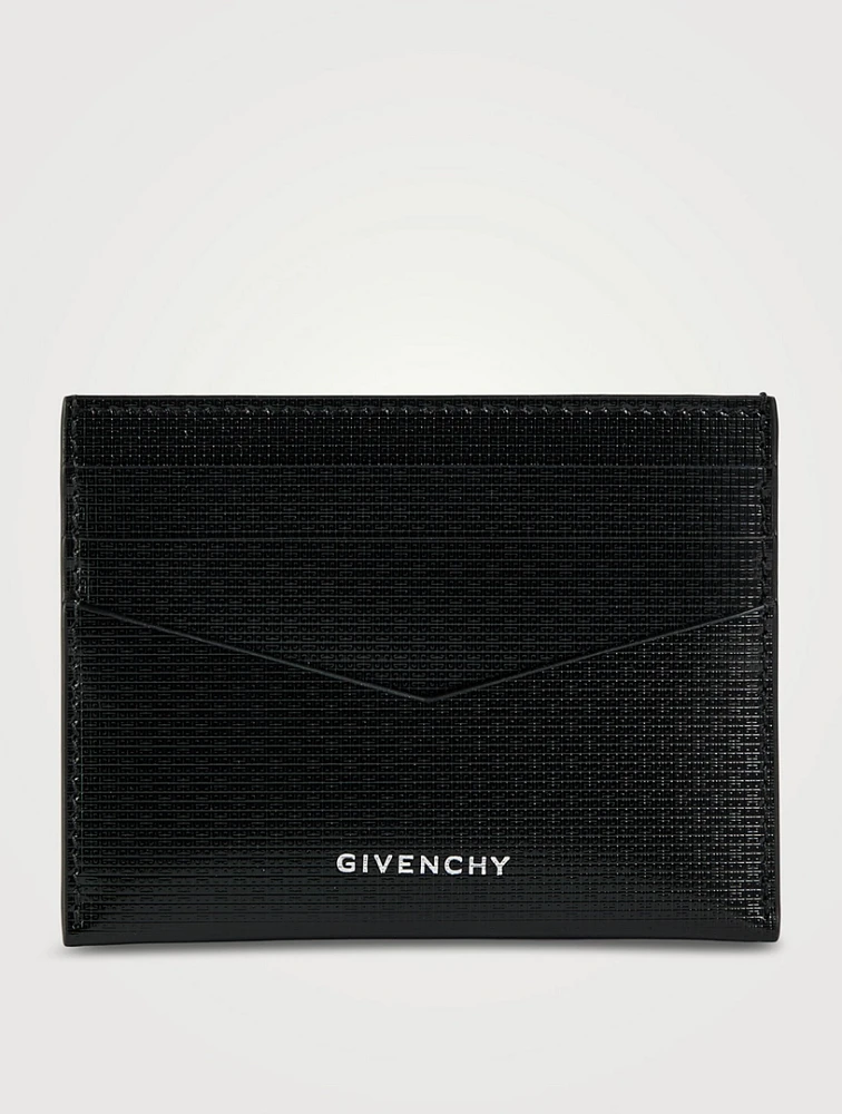 4G Embossed Leather Card Holder