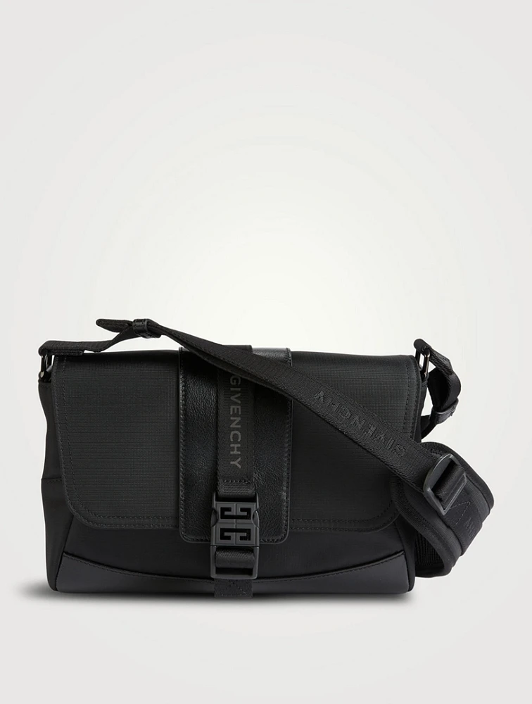 Small G-Trail Leather And Nylon Messenger Bag