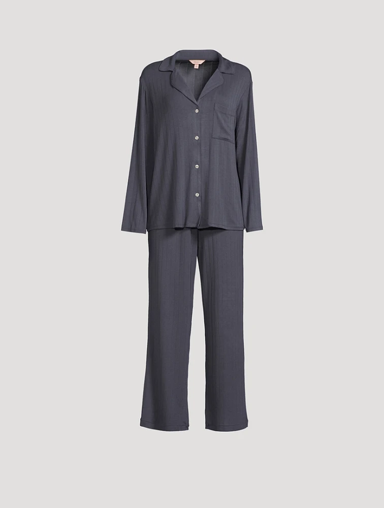 Gisele Rib Long Pajama Set