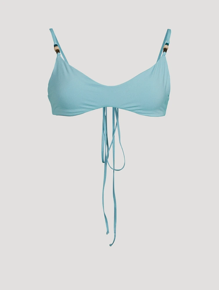 Mika Reversible Crop Swim Top