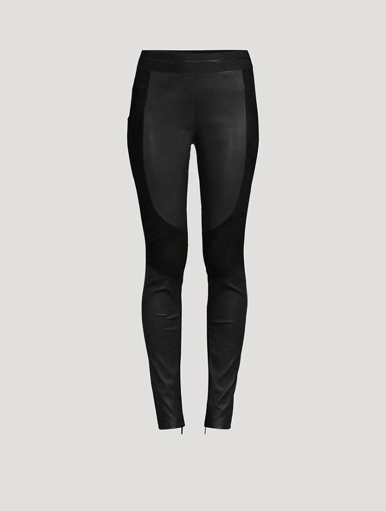 Racer Leather Leggings