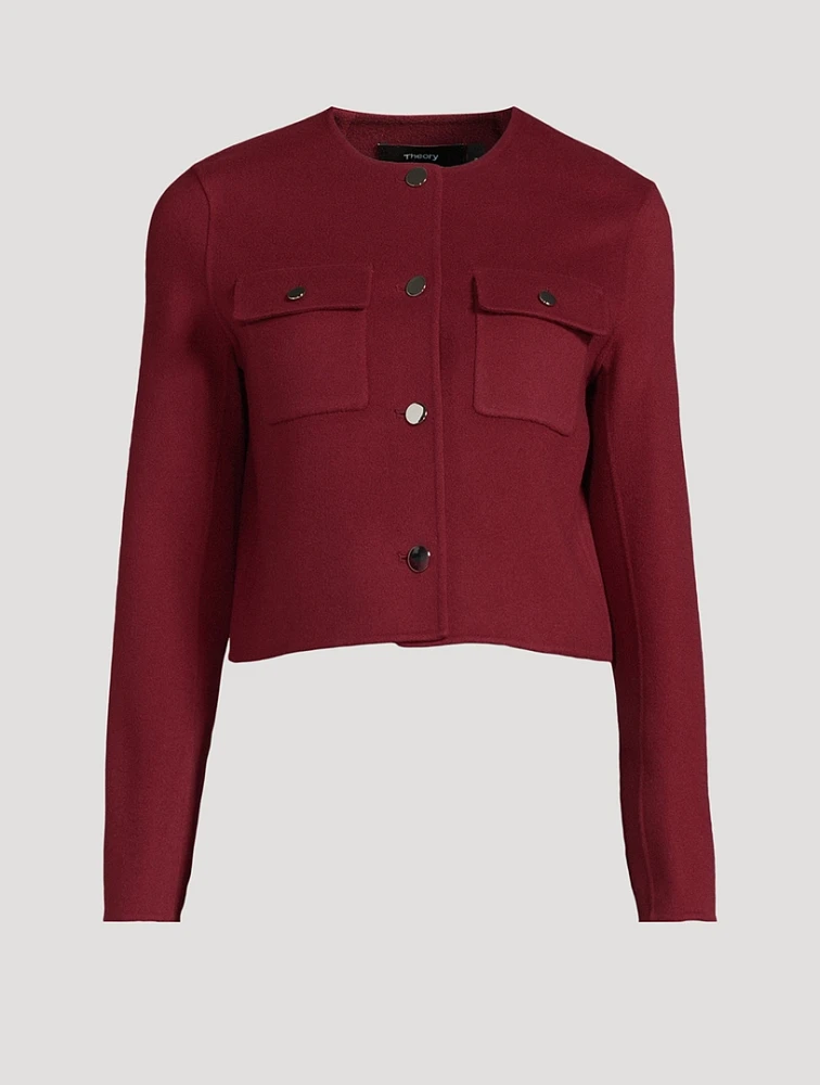 Cropped Cardigan Jacket