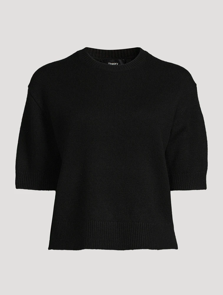 Cropped Cashmere T-Shirt