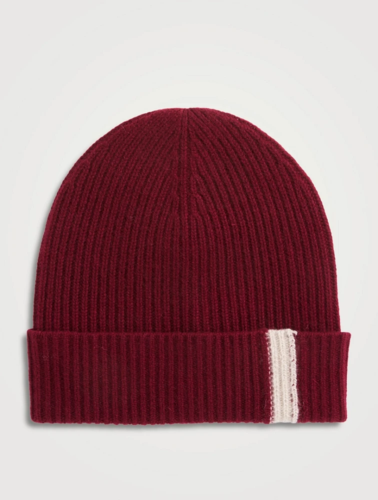 Cashmere One-Stripe Toque