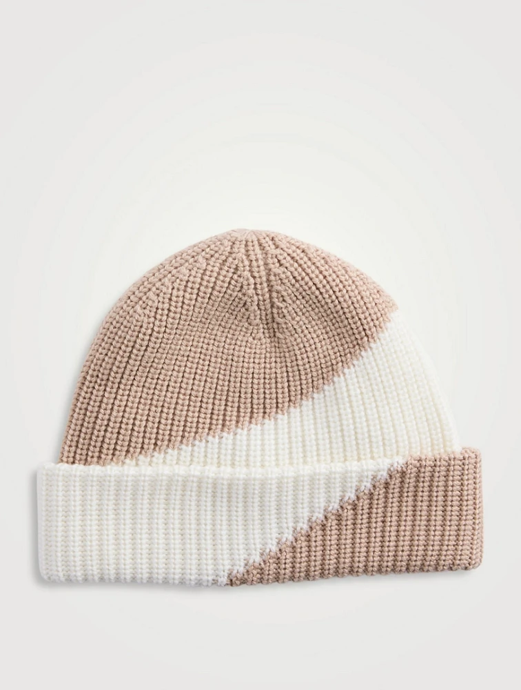 Wool Two-Tone Toque