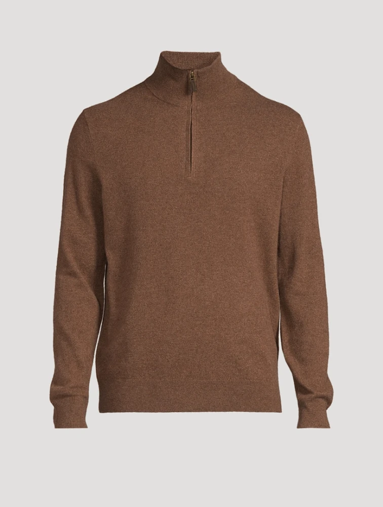 Wool Quarter-Zip Sweater