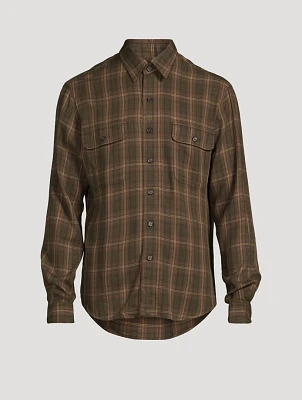 Twill Shirt Plaid Print