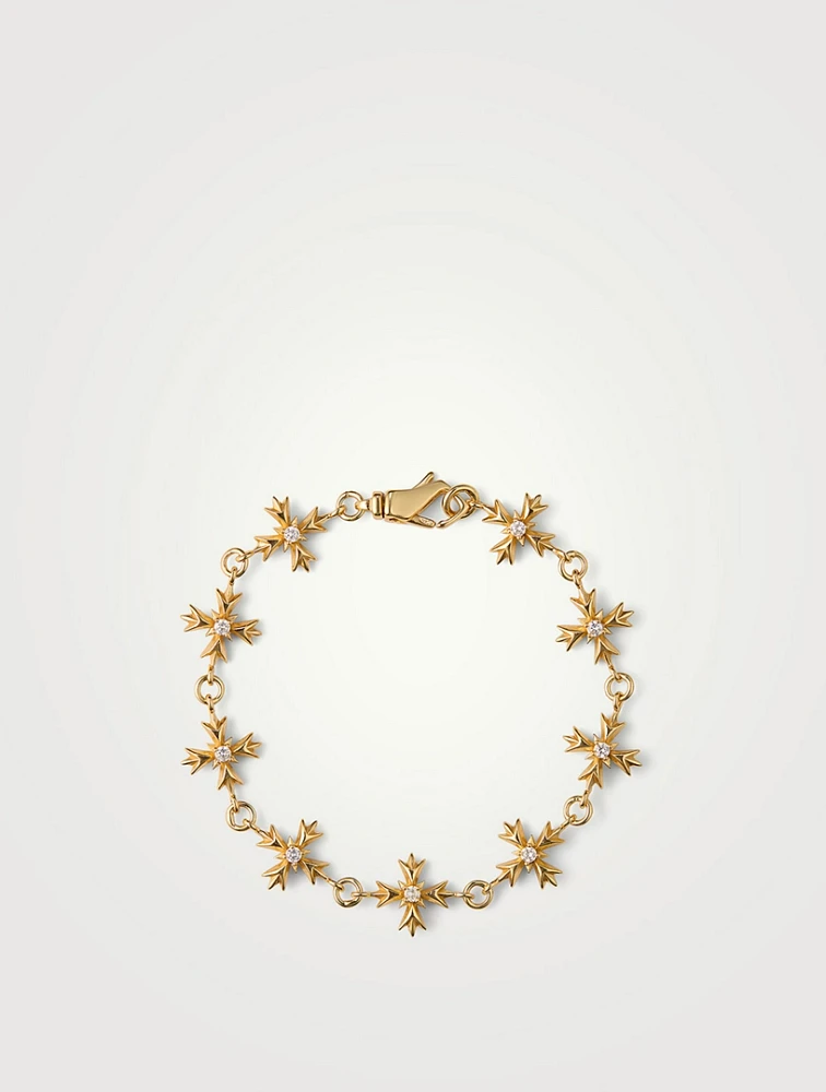 Clear Crystal Crest Bracelet