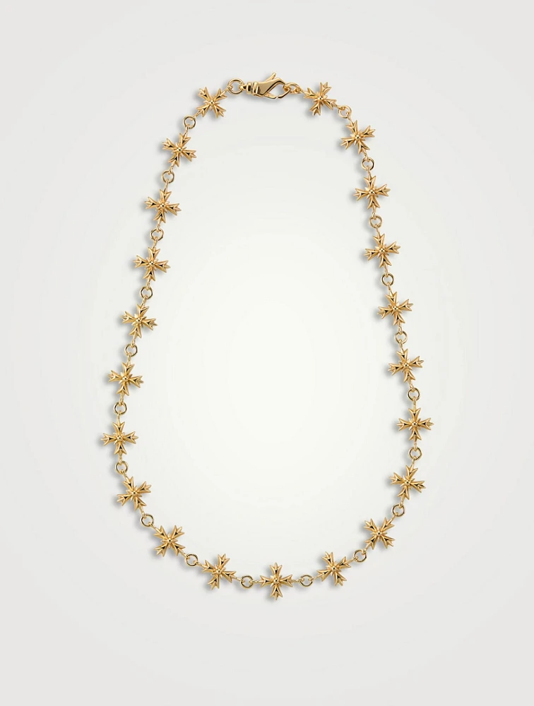 Gold Multi-Crest Necklace