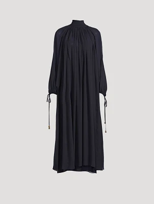 Silk Georgette Maxi Dress