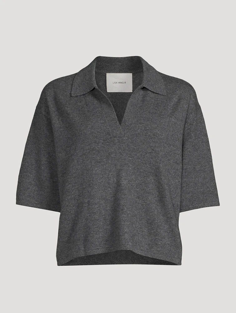Neela Cashmere Polo Sweater