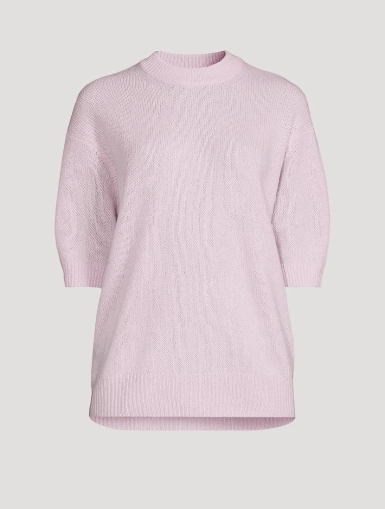 Siv Short-Sleeve Cashmere Sweater