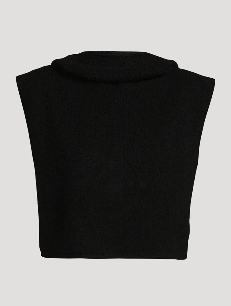 Wool And Cashmere Hooded Bib