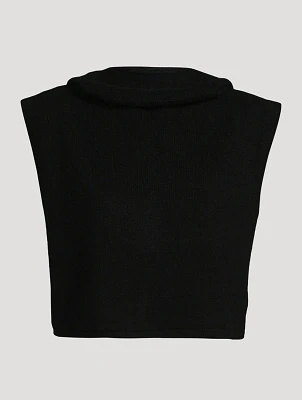 Wool And Cashmere Hooded Bib