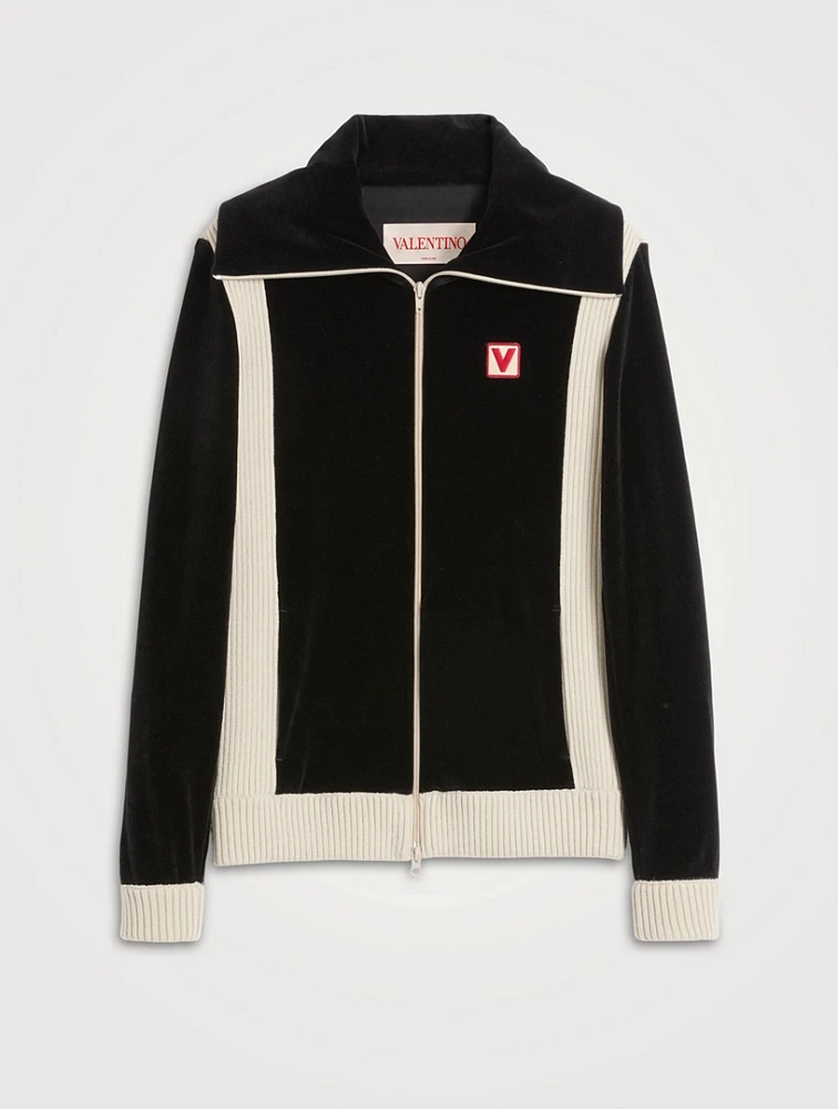 Logo Zip-Front Sweatshirt